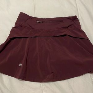 Burgundy/Brown Lululemon Skirt